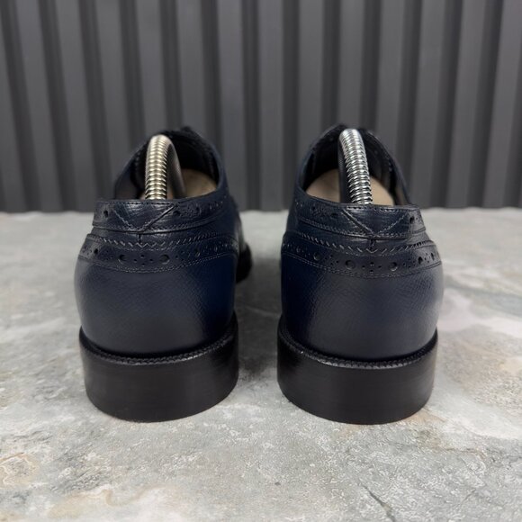 Louis Vuitton Derby Dress Lace Up Blue Taiga Leather 7 LV or 8 US or 41 EUR - Picture 14 of 17